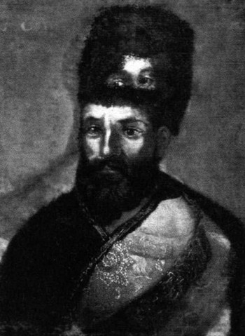 Емельян Пугачёв. Портрет, написанный поверх портрета императрицы Екатерины II